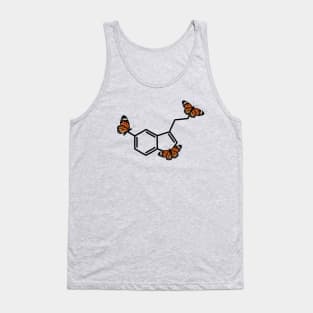 Orange Monarch Butterfly Serotonin Structure Tank Top